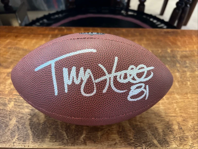 Torry Holt Signed NFL Football JSA Coa Autographed Rams