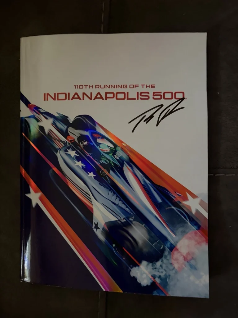 2025 Indianapolis 500 Program Signed Felix Rosenqvist Indy Car Winner 110th New