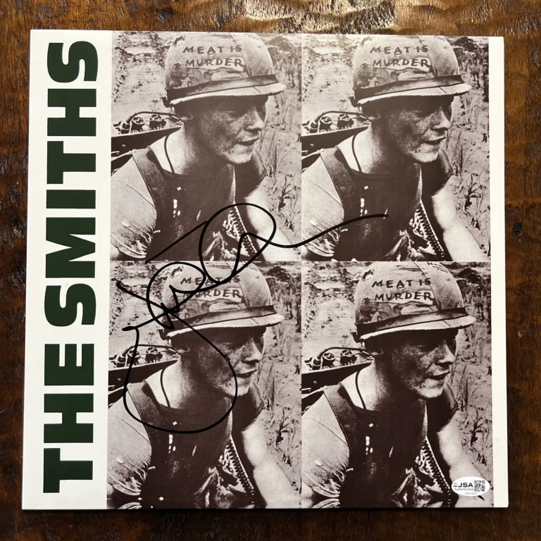 Johnny Marr Signed Meat Is Murder Vinyl Album JSA Coa Autographed The Smiths