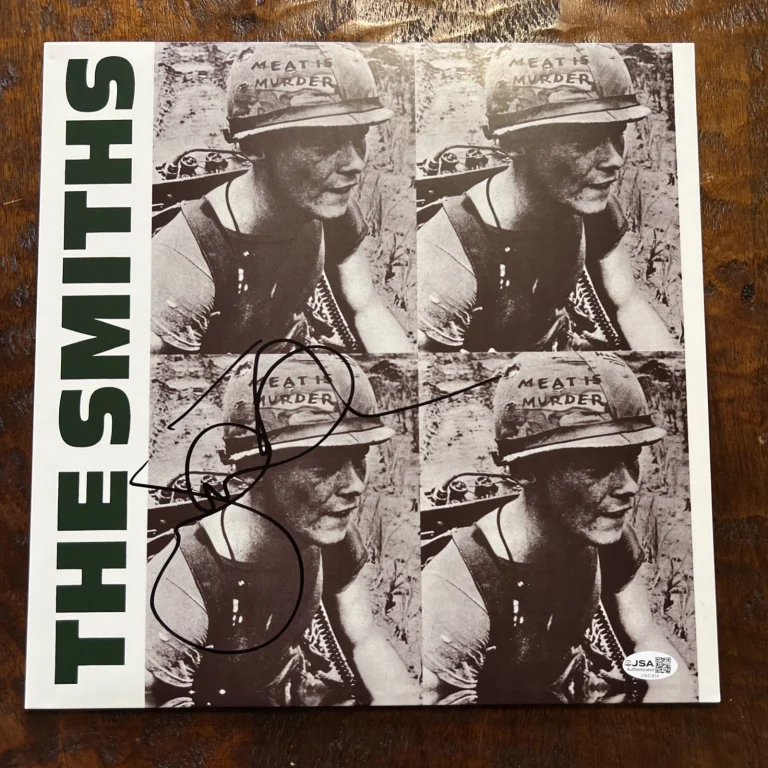Johnny Marr Signed Meat Is Murder Vinyl Album JSA Coa Autographed The Smiths