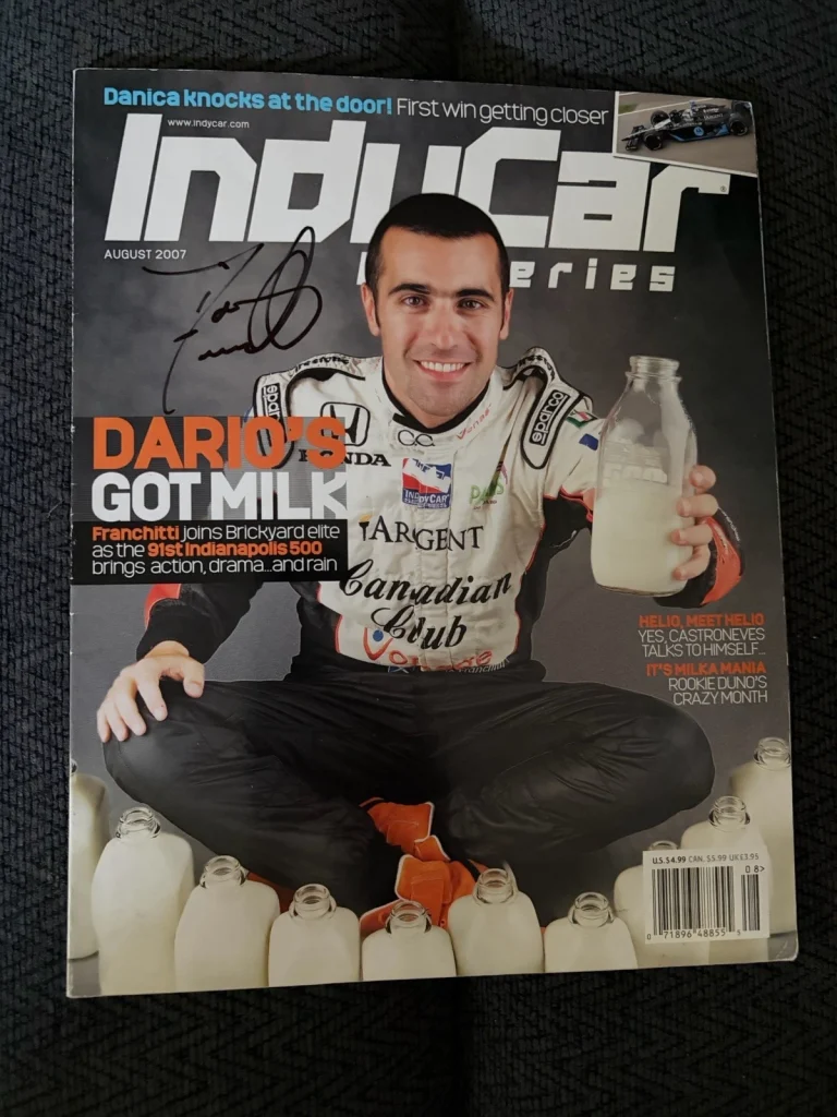 Dario Franchitti Signed Indycar Series Indianapolis 500 Magazine