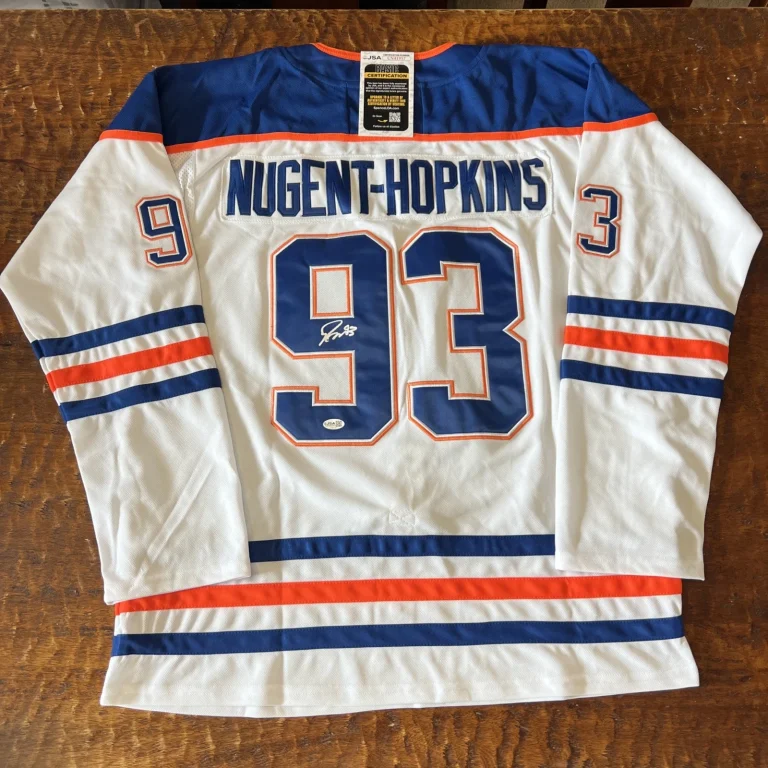 Ryan Nugent-Hopkins Signed Edmonton Oilers Jersey JSA Coa Autographed Hockey