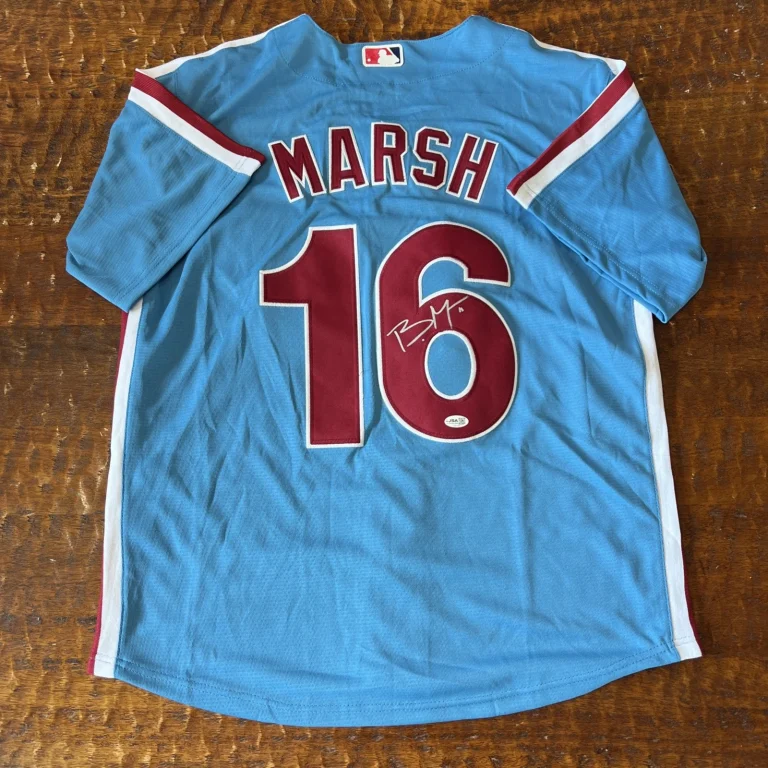Brandon Marsh Signed Philadelphia Phillies Jersey JSA Coa Autographed