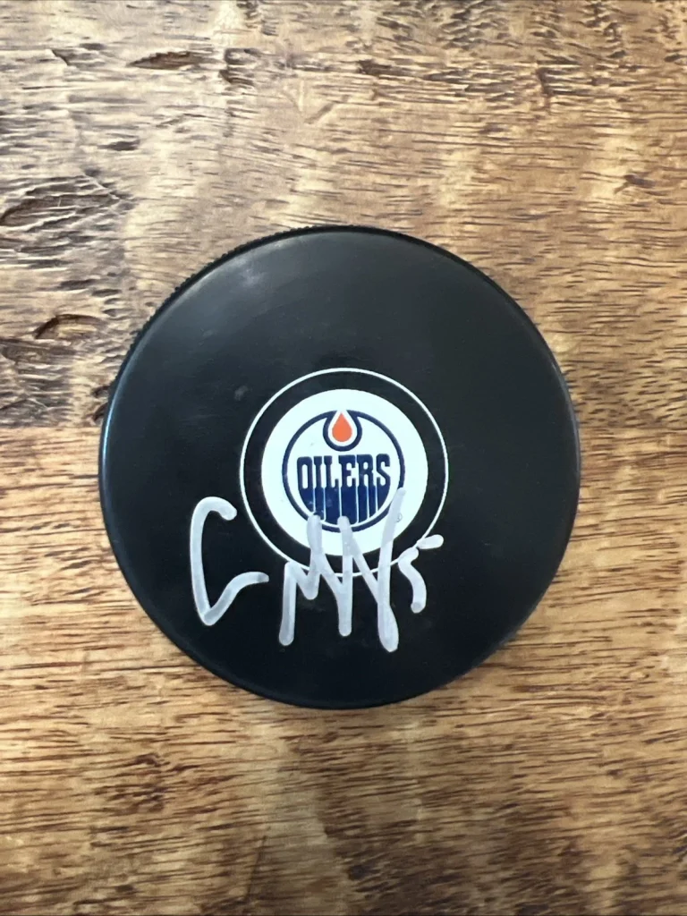 Connor Murphy Signed Edmonton Oilers Puck JSA Coa Autographed
