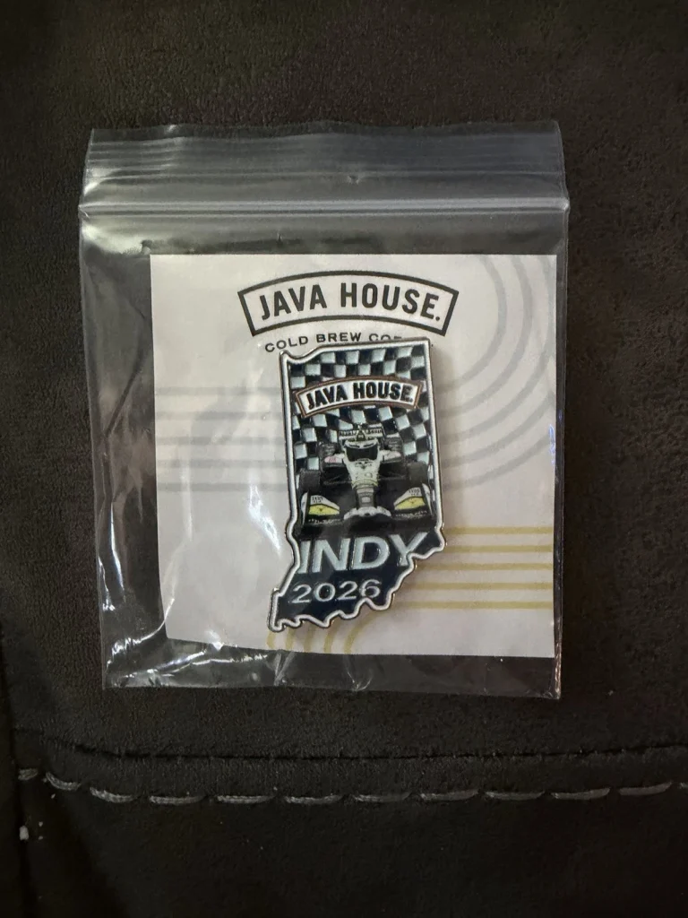 2026 500 Indianapolis Indy Car Collector Lapel Pin  Java House 110th Running