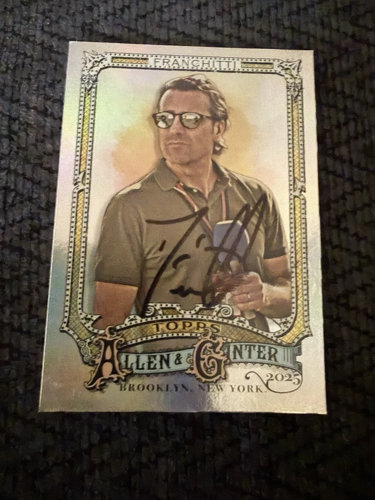 Dario Franchitti Signed Trading Card Autographed Allen & Ginter 2025 Foil