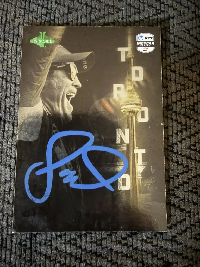 2024 Parkside Indy Car Trading Card 500 Signed Scott Dixon