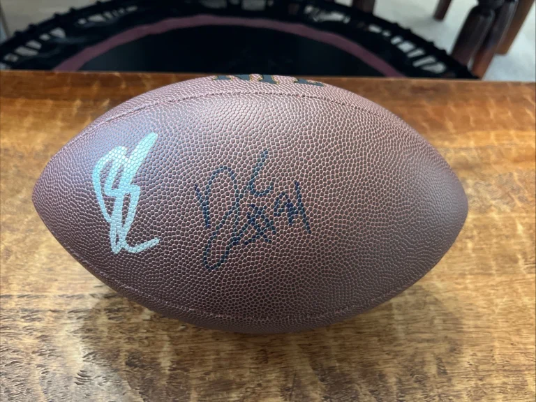 DeMarcus Ware Bradley Chubb Signed NFL Football JSA Coa Autographed Broncos