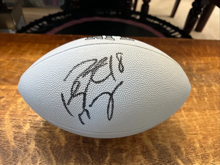 Peyton Manning Signed NFL Football JSA Coa Autographed Colts Broncos
