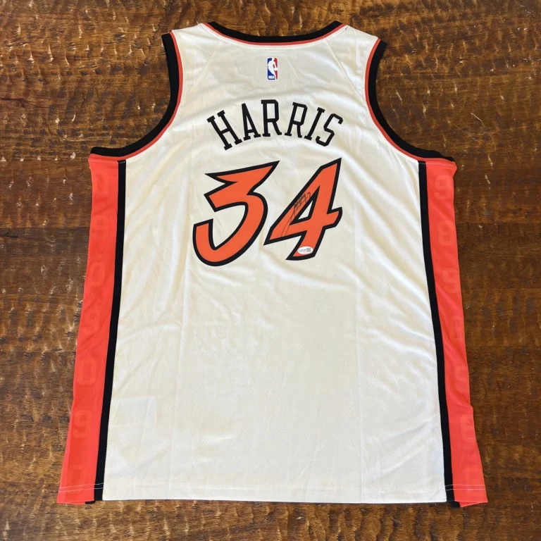Tobias Harris Signed Detroit Pistons Jersey JSA Coa Autographed