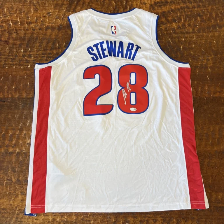 Isaiah Stewart Signed Detroit Pistons Jersey JSA Coa Autographed