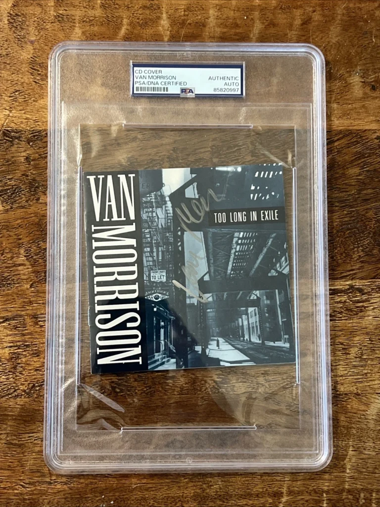 Van Morrison Signed Too Long In Exile Cd PSA/DNA Coa Slab Autographed