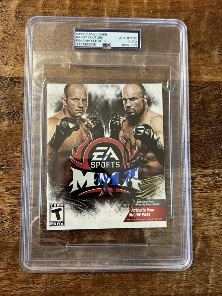 Randy Couture Signed MMA PlayStation 3 Video Game PSA/DNA Slab Autographed UFC