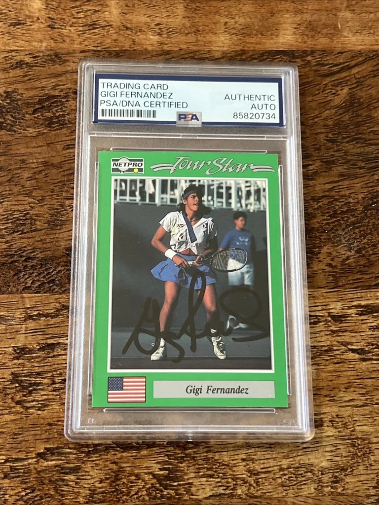 Gigi Fernandez IP Signed Netpro Rookie Card Psa Dna Coa Slabbed Auto Tennis