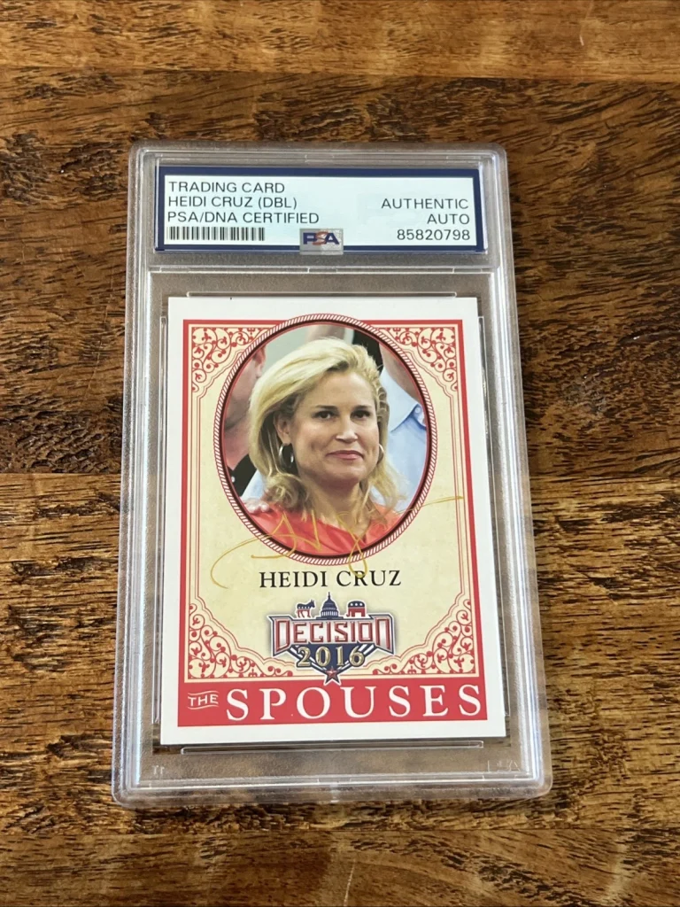 Heidi Cruz IP Signed Decision Card PSA DNA Coa Slab Autographed