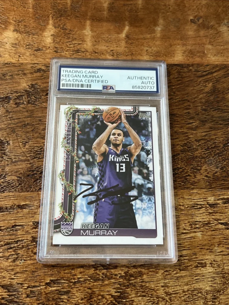 Keegan Murray IP Signed Topps Card Psa Dna Coa Slab Autographed Kings