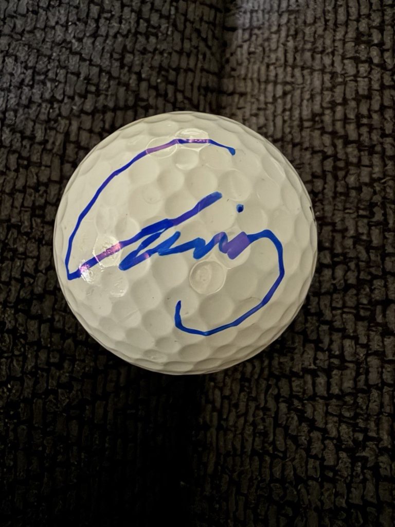 Ruoning Yin Signed Golf Ball Autographed LPGA Tour Star