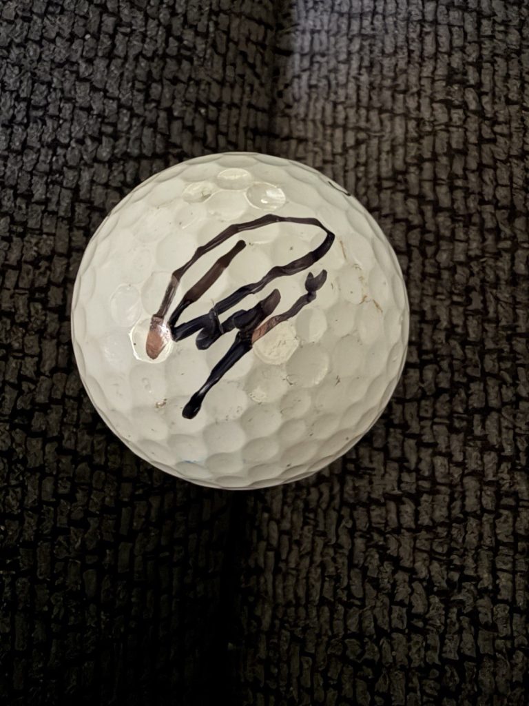Ruoning Yin Signed Golf Ball Autographed LPGA Tour Star