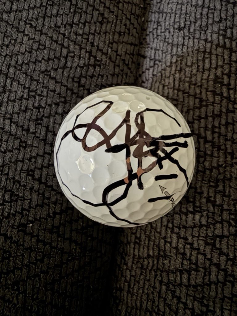 Yuka Saso Signed Golf Ball Autographed LPGA