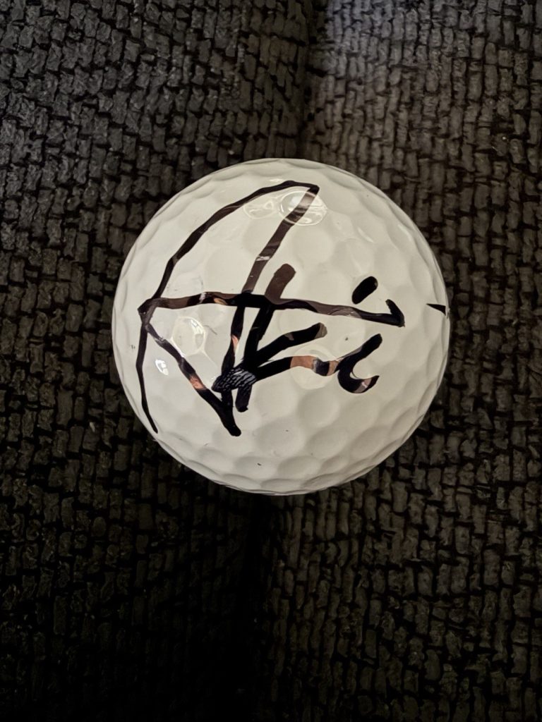 Akie Iwai Signed Golf Ball Autographed LPGA