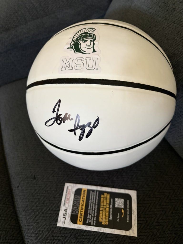 Tom Izzo Signed NCAA Basketball Autographed JSA COA Authentication MSU Spartans