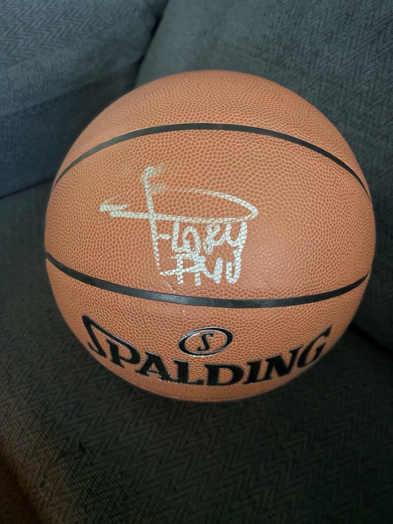 Flory Bidunga Signed 29.5 Basketball Louisville Cardinals Kansas Jayhawks
