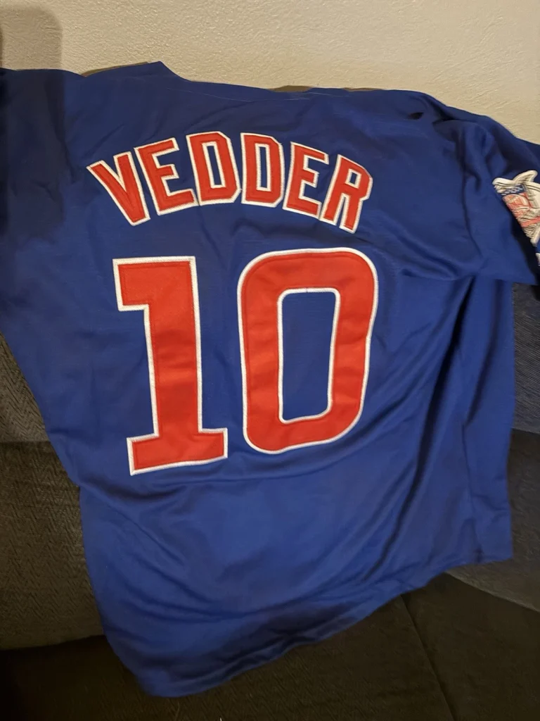 Eddie Vedder Chicago Cubs Jersey Stitched Size XL
