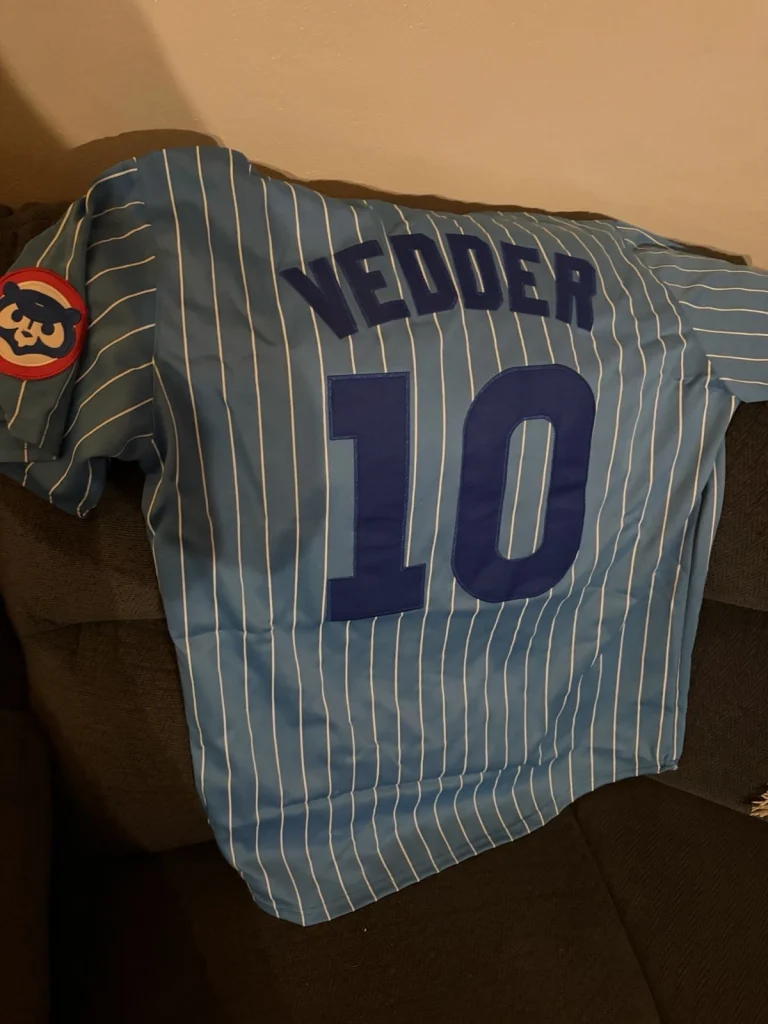 Eddie Vedder Chicago Cubs Jersey Stitched Size XL