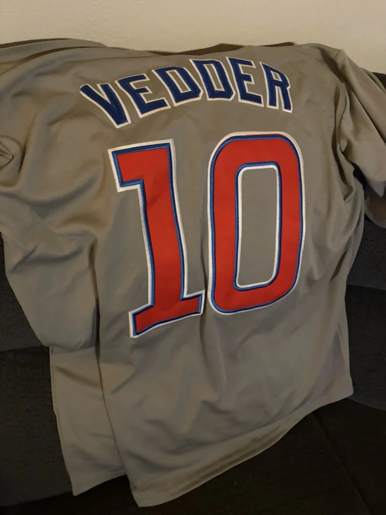 Eddie Vedder Chicago Cubs Jersey Stitched Size XL