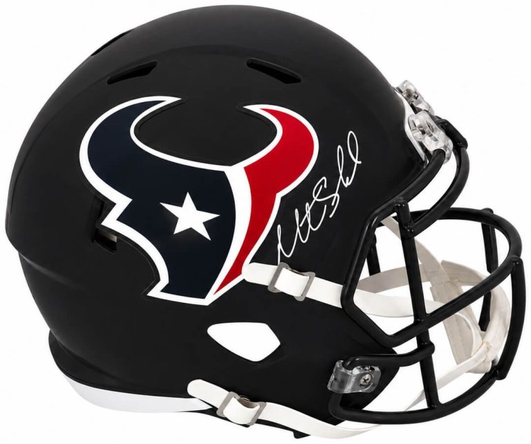 Matt Schaub Signed Texans Riddell Full Size Speed Replica Helmet -(SCHWARTZ COA)