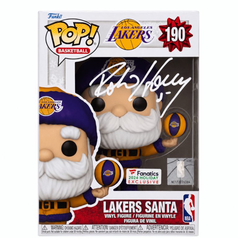 Robert Horry Signed Los Angeles Lakers SANTA Funko Pop Doll #190 -(SCHWARTZ COA)