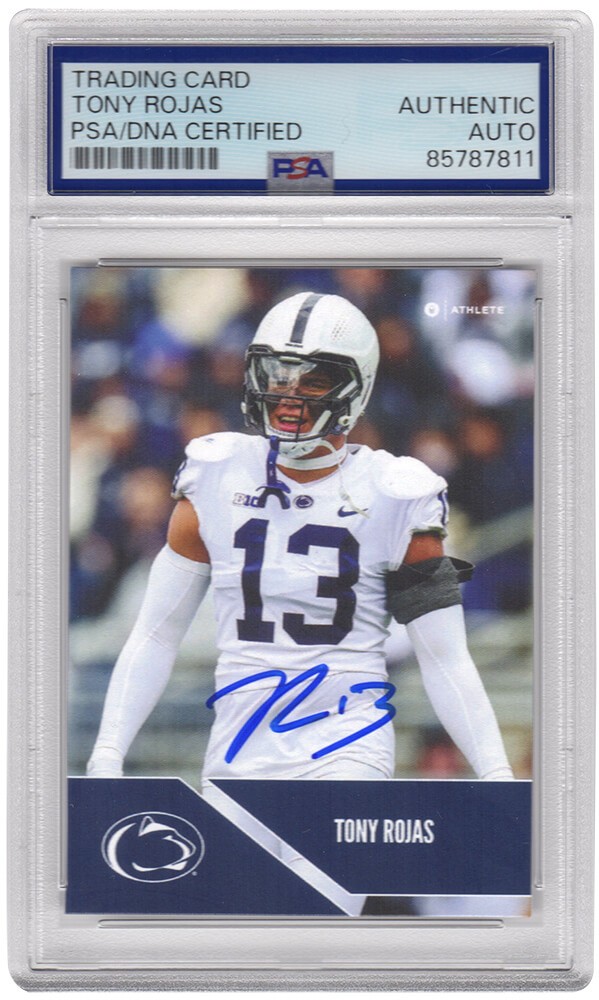Tony Rojas Signed Penn State 2024 Onit College Football Card #B-102 - (PSA/DNA)