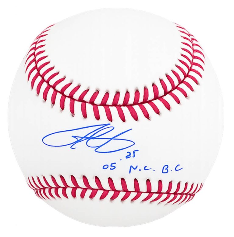Derrek Lee Signed Rawlings Official MLB Baseball w/05 NL BC - (SCHWARTZ COA)