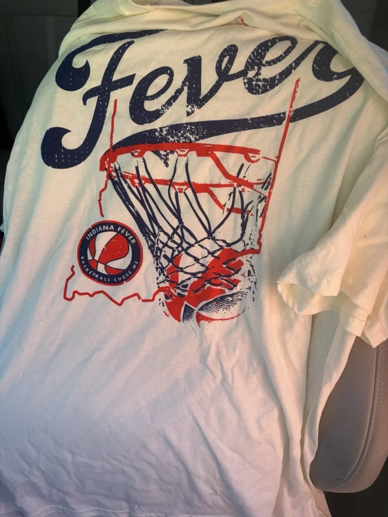 Indiana Fever Adult XL Size T-Shirt 6/11/26 Caitlin Clark 2026 SGA Rare