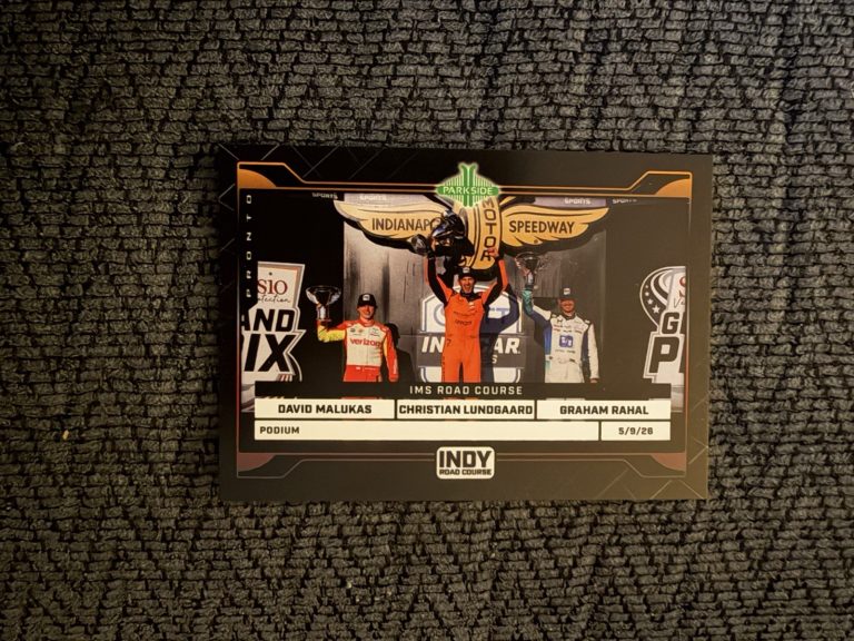 2026 Parkside Pronto Indy Trading Card Indianapolis 500 Sonsio GP Podium 2/10