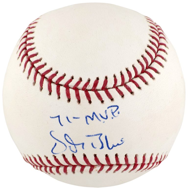 Vida Blue Signed Rawlings (Selig) MLB Baseball w/71 MVP - (SCHWARTZ COA)