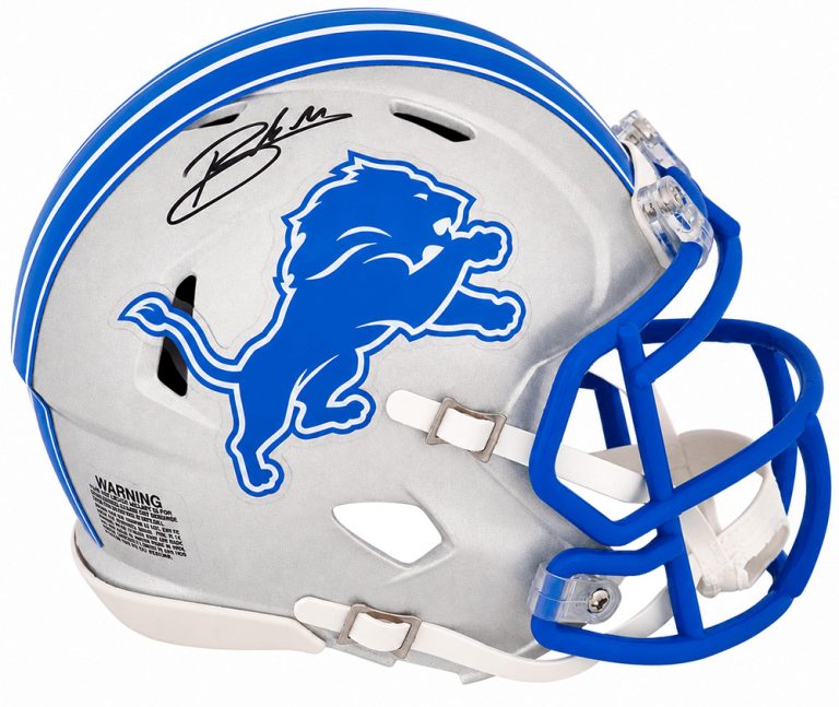 Blake Miller Signed Detroit Lions Riddell Speed Mini Helmet - (SCHWARTZ COA)