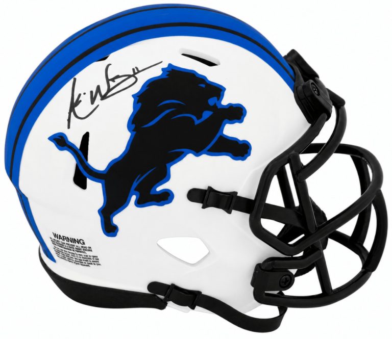 Andre Ware Signed Detroit Lions LUNAR Riddell Speed Mini Helmet - (SCHWARTZ COA)