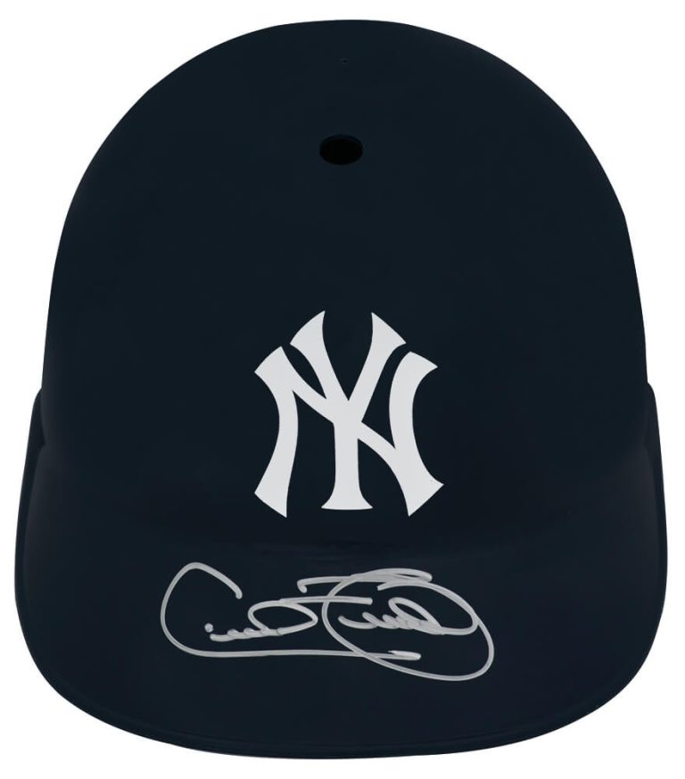 CECIL FIELDER Signed New York YANKEES Replica Batting Helmet - SCHWARTZ