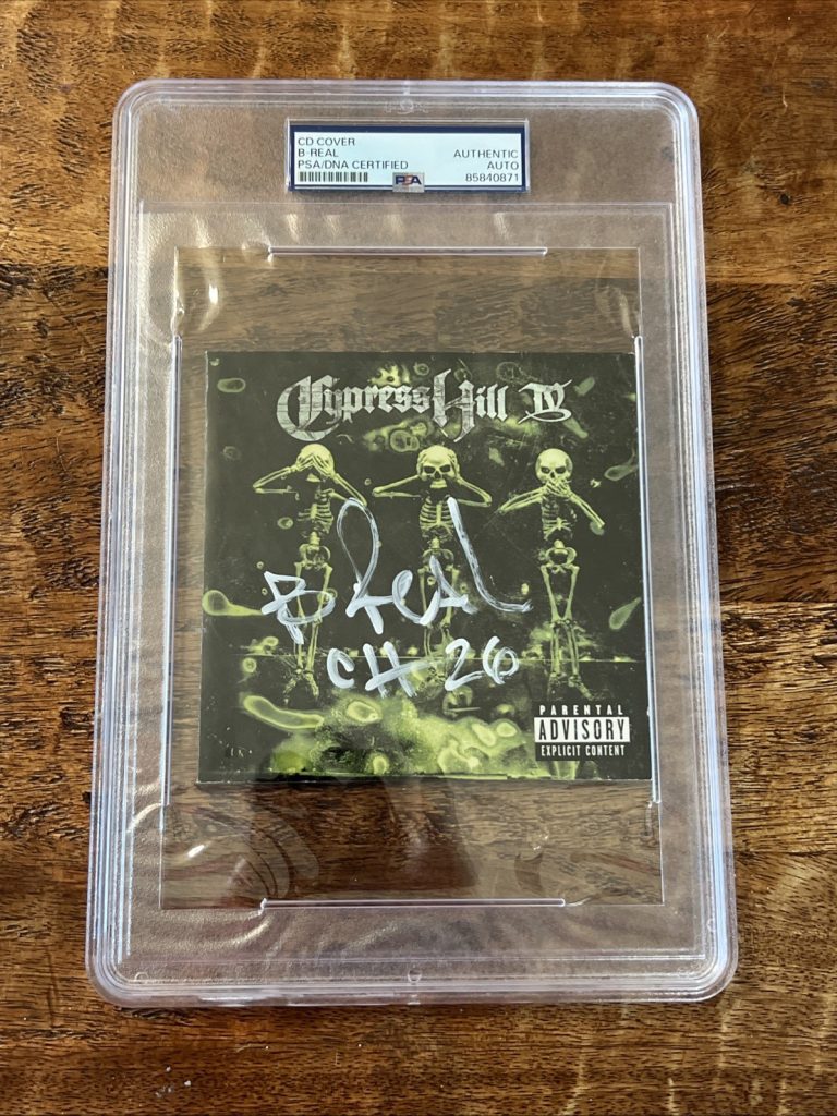 B-Real Signed Cypress Hill IV CD PSA/DNA Coa Slab Autographed