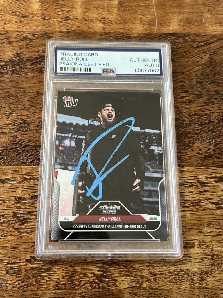 Jelly Roll IP Signed Topps Now Card Psa Dna Coa Slab Autographed WWE