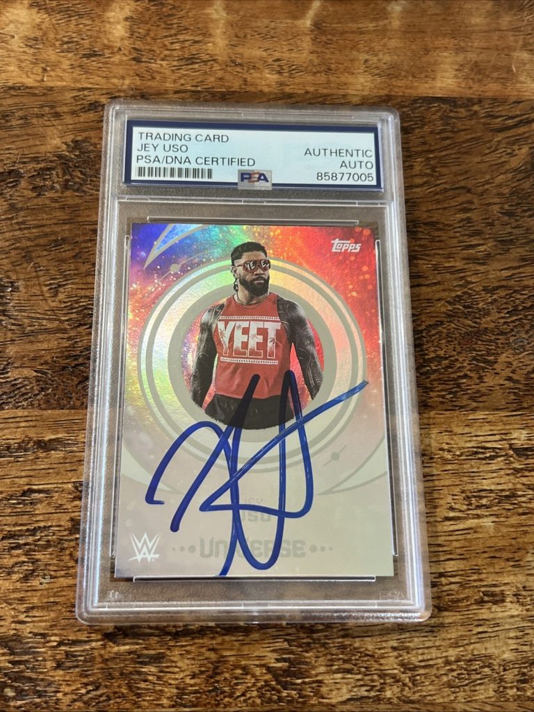 Jey Uso IP Signed Topps Universe Card Psa Dna Coa Slab Autographed WWE