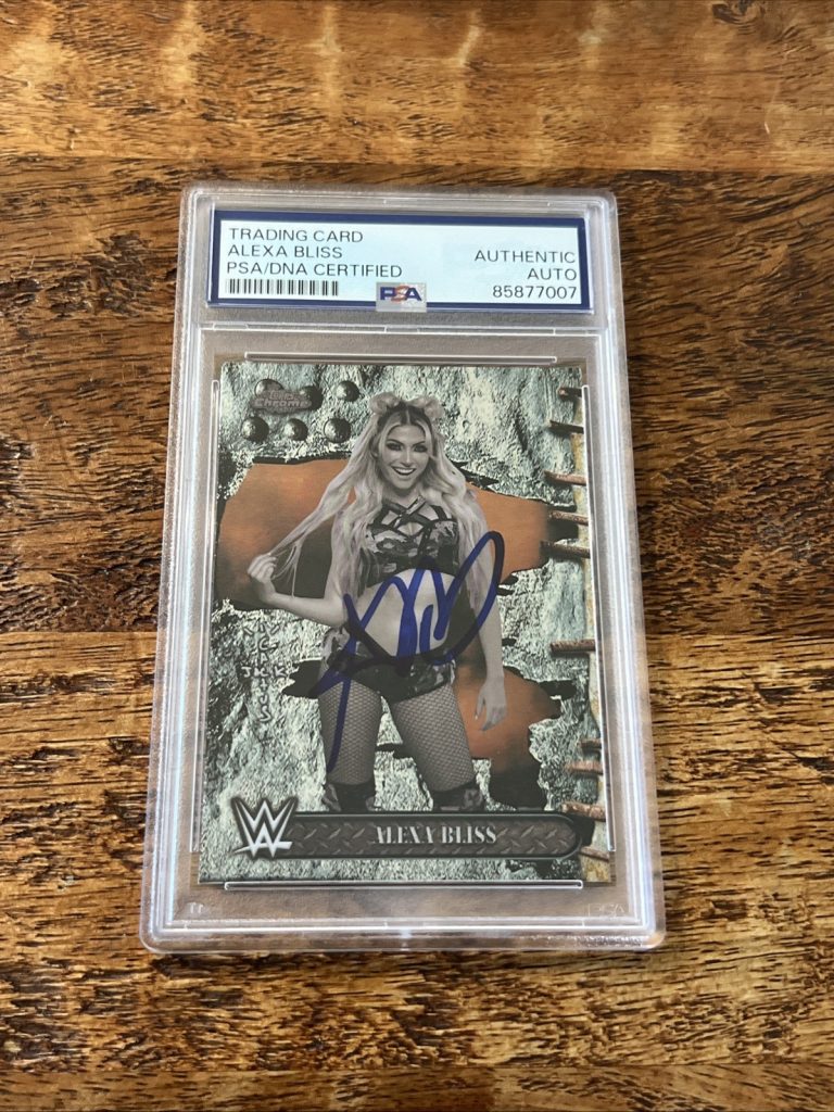 Alexa Bliss IP Signed Topps Cactus Jack Card Psa Dna Slab Autographed WWE