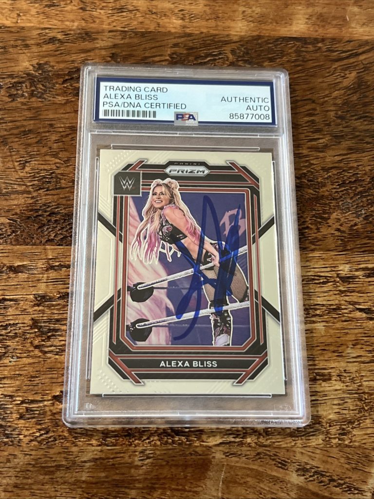 Alexa Bliss IP Signed Prizm Card Psa Dna Coa Slabbed Autographed WWE
