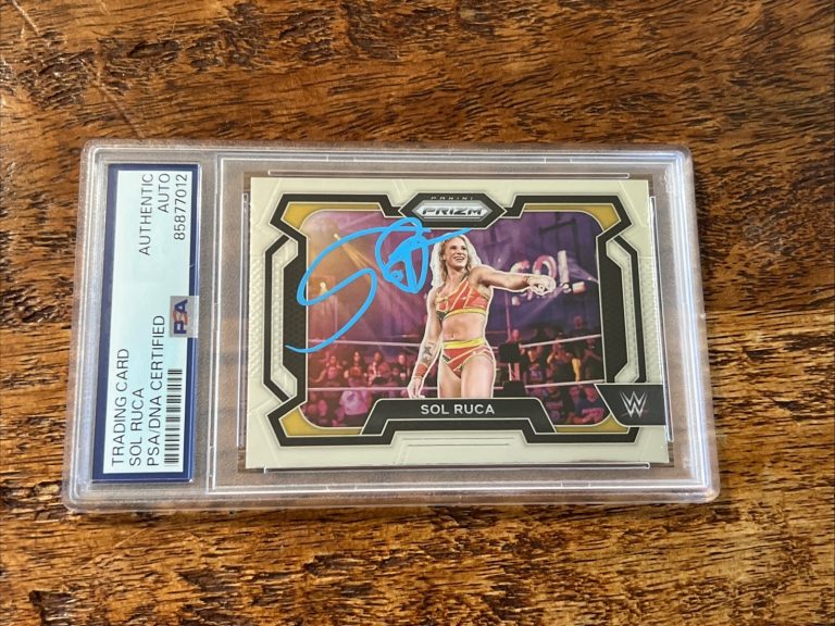 Sol Ruca IP Signed Prizm Card Psa Dna Coa Slabbed Autographed WWE