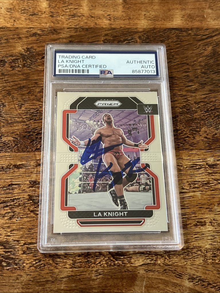 LA Knight IP Signed Panini Prizm Card Psa Dna Coa Slab Autographed WWE