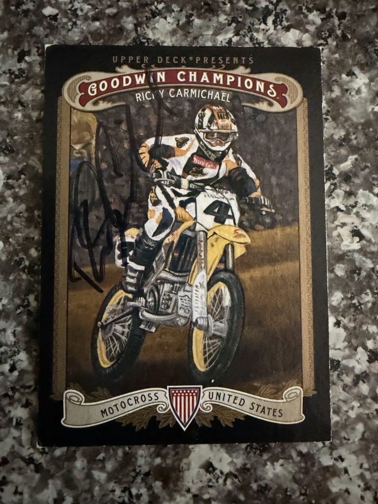 Signed Trading Card Ricky Carmichael Goodwin Champions Motocross AMA Supercross