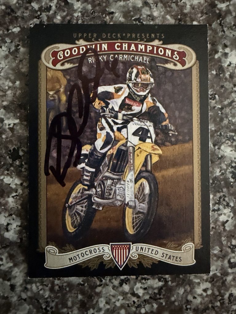 Signed Trading Card Ricky Carmichael Goodwin Champions Motocross AMA Supercross