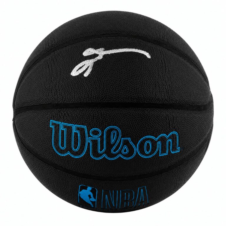 Allen Iverson Signed Wilson Forge Black Full Size NBA Basketball -(SCHWARTZ COA)