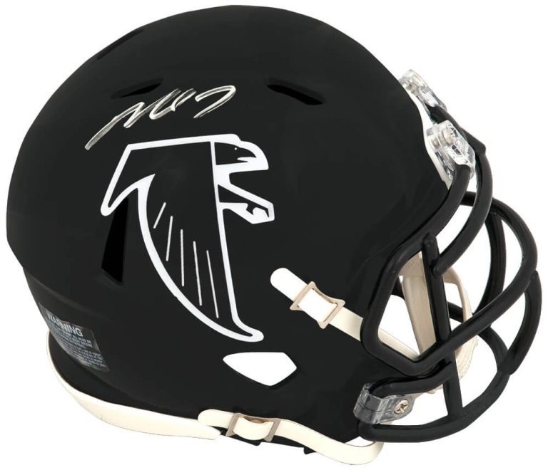 Michael Vick Signed Falcons T/B (90-02 Style) Riddell Speed Mini Helmet (SS COA)